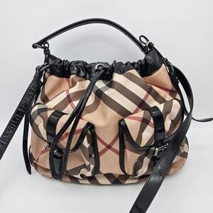 Authentic Burberry Nova Check Hobo #4298M